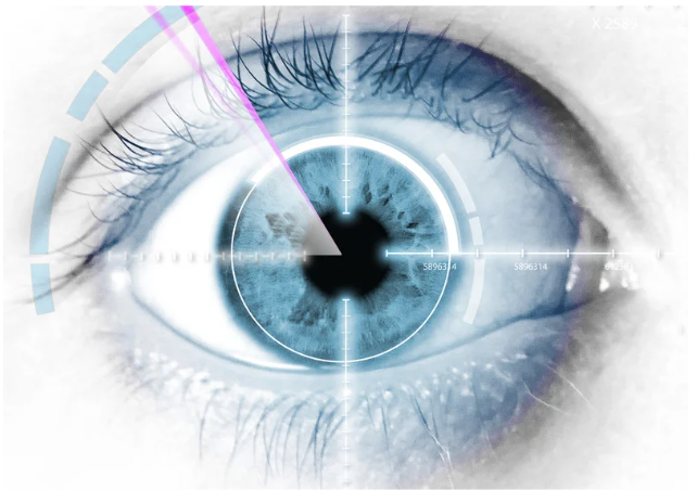 close-up eye
